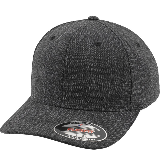 Flexfit Fijn gemêleerde baseball cap UTTN1369_black large