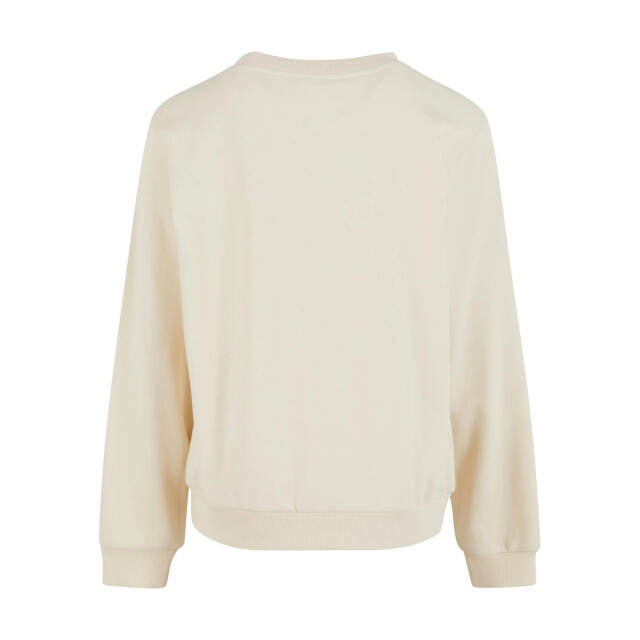 Urban Classics Meisjes terrycloth crew hals oversized sweatshirt UTTN1313_whitesand large