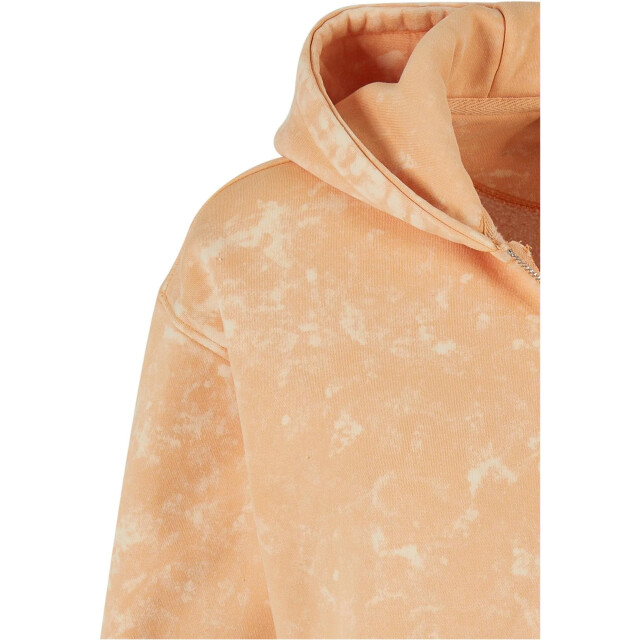 Urban Classics Dames washed towelling short oversized full zip hoodie UTTN1108_paleorange large