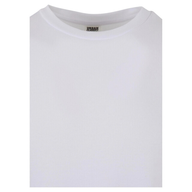 Urban Classics Heren geribde organic boxy trui met lange mouwen UTTN1093_white large