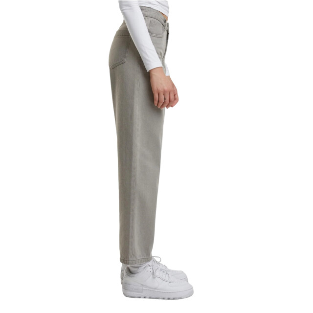 Urban Classics Dames 90's mid rise jeans UTTN1305_lighterdirtywashed large