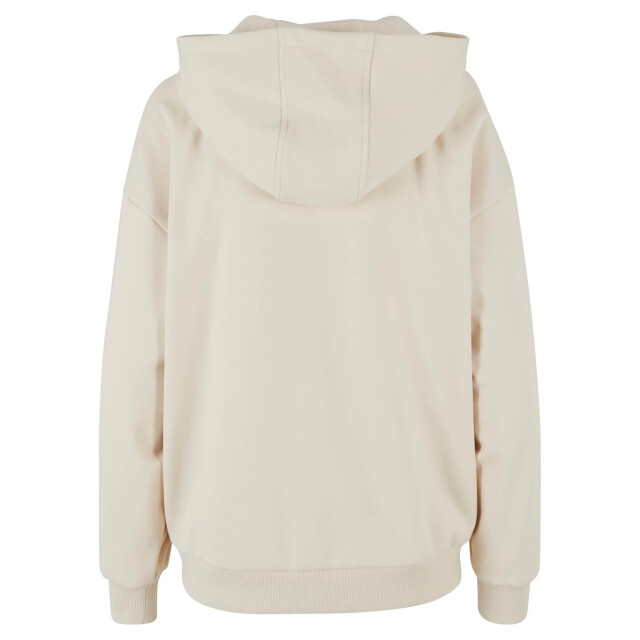 Urban Classics Dames cozy zip front oversized full zip hoodie UTTN1342_whitesand large