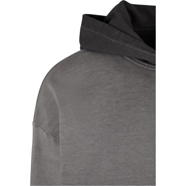 Urban Classics Heren zon gebleekt hoodie UTTN1298_black large