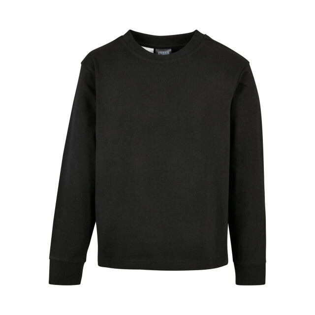 Urban Classics Jongens zwaar katoen boxy t-shirt met lange mouwen UTTN1084_black large