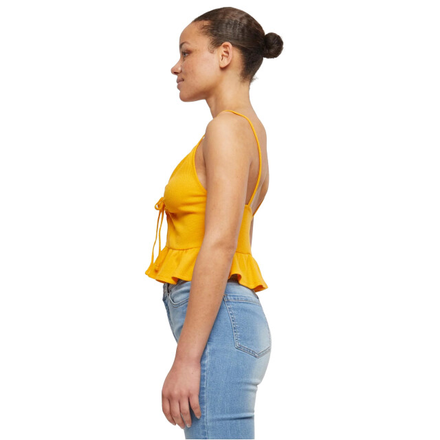 Urban Classics Dames gerimpelde wafel piqué top UTTN1086_magicmango large