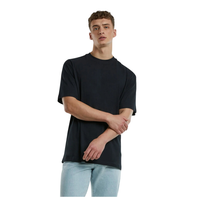 Urban Classics Heren signature logo tall t-shirt UTTN1320_black large