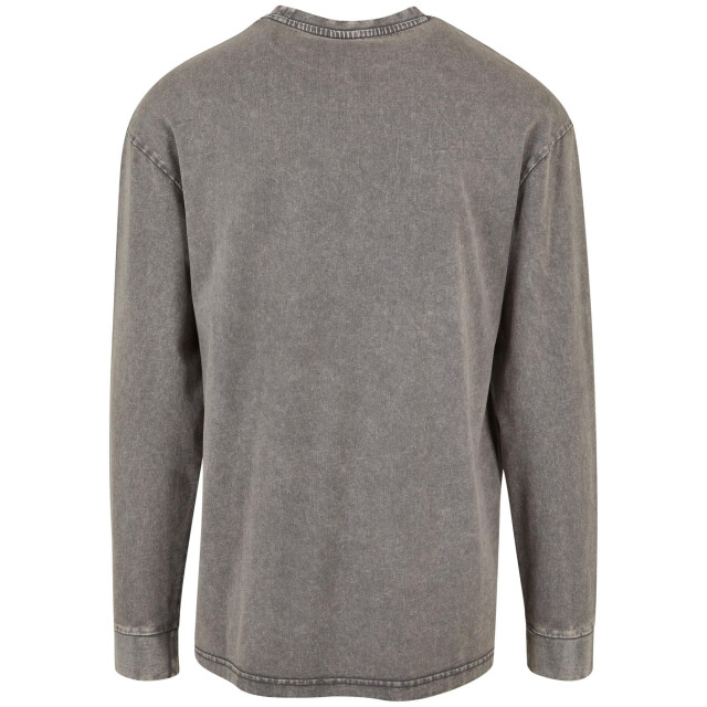 Urban Classics Heren zuur gewassen zwaargewicht boxy top met lange mouwen UTTN1292_asphalt large