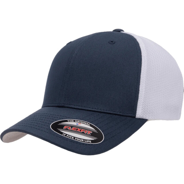 Flexfit Tweekleurige mesh trucker cap UTTN1321_navywhite large