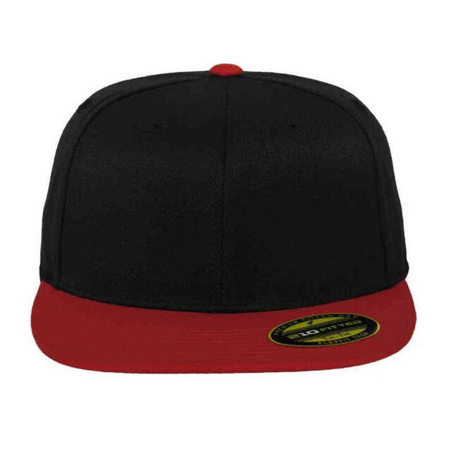 Flexfit Premium 210 tweekleurige gebreide baseballpet UTTN1364_blackred large