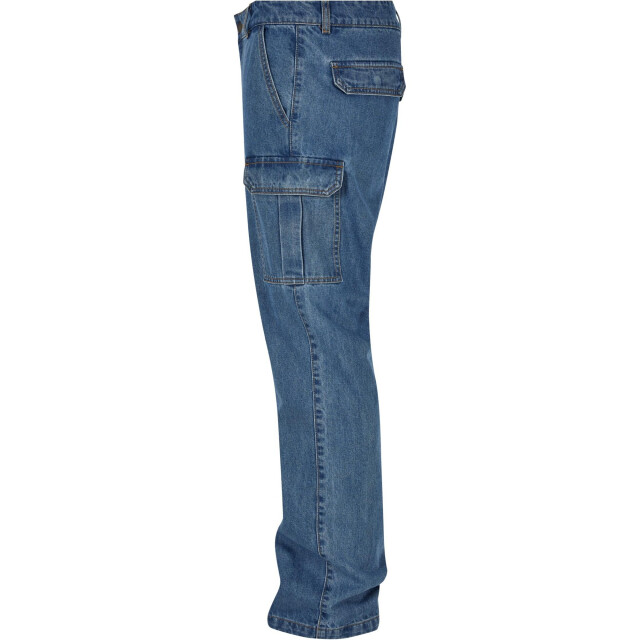 Urban Classics Heren rechte benen cargo jeans UTTN1273_lightbluewashed large