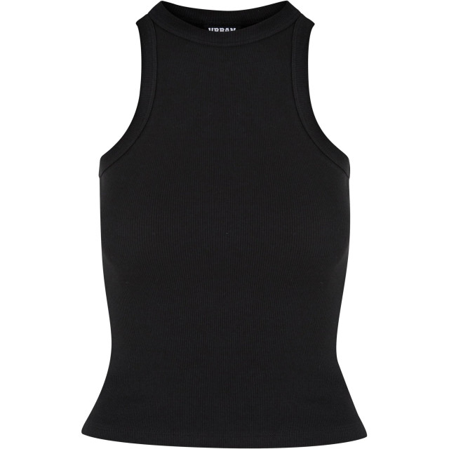 Urban Classics Dames ribbed racerback top (set van 2) UTTN1254_blackblack large