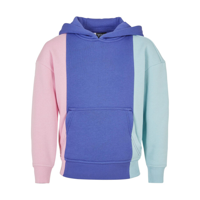 Urban Classics Meisjes kleurblok hoodie UTTN1260_girlypinkpurpledayoceanblue large