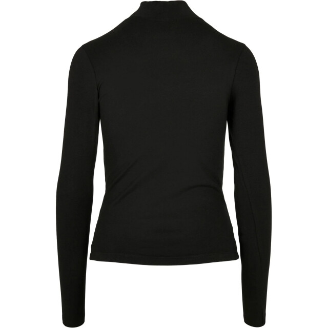 Urban Classics Dames uitgesneden schildpadhals top met lange mouwen UTTN1267_black large