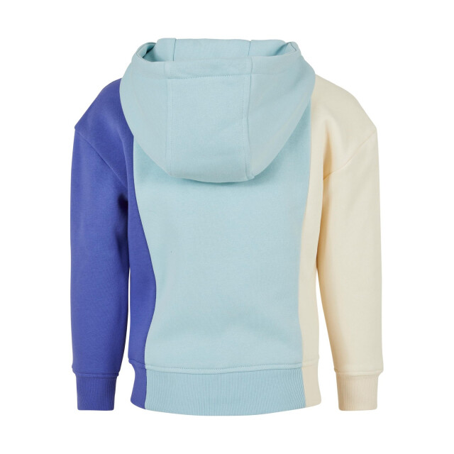 Urban Classics Meisjes kleurblok hoodie UTTN1260_whitesandoceanbluepurpleday large