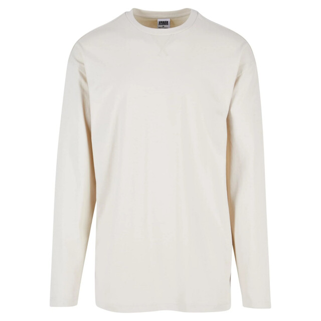 Urban Classics Heren-trui met open rand en lange mouwen UTTN1288_sand large