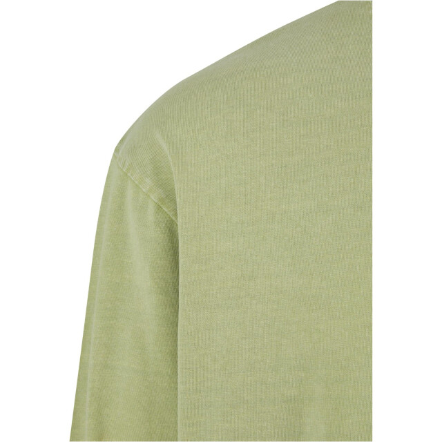 Urban Classics Heren zuur gewassen zwaargewicht boxy top met lange mouwen UTTN1292_vintagegreen large