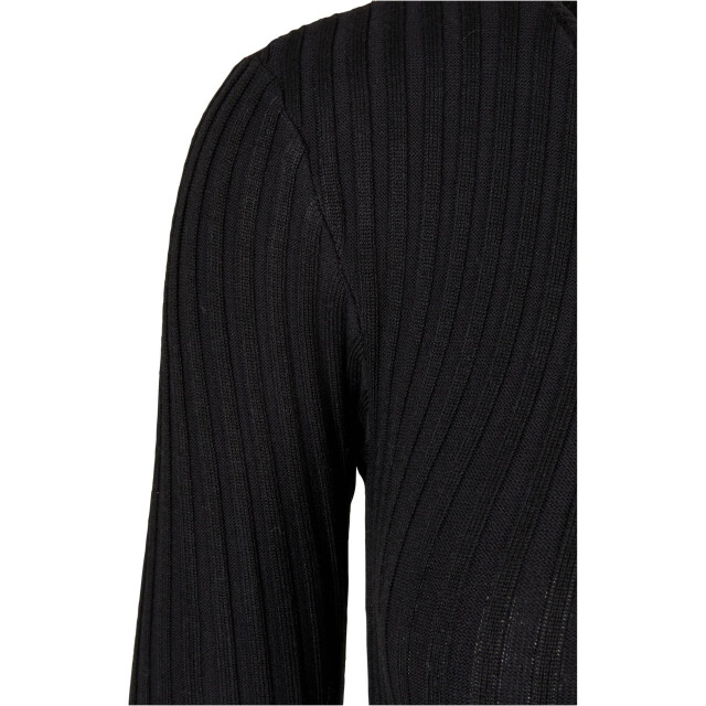 Urban Classics Dames ribbed gebreide bodysuit met lange mouwen UTTN1285_black large