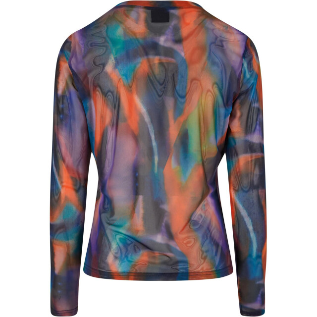 Urban Classics Dames reflection mesh top met lange mouwen UTTN1244_multicoloured large