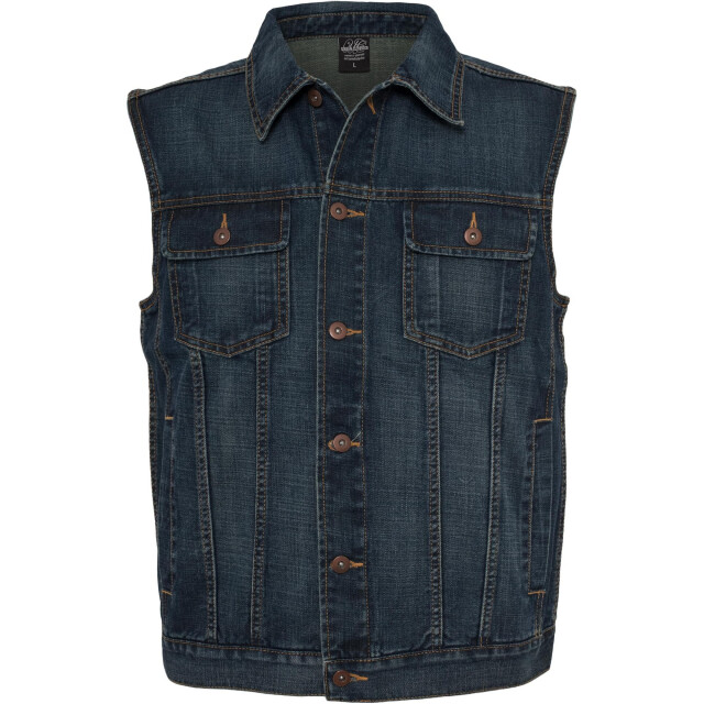 Urban Classics Heren denim gilet UTTN121_denimblue large