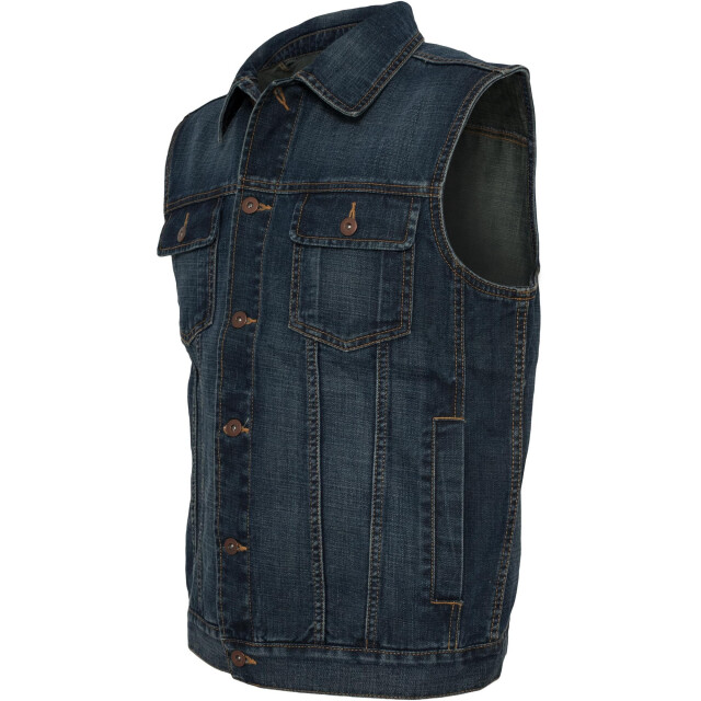 Urban Classics Heren denim gilet UTTN121_denimblue large