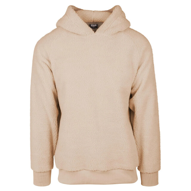 Urban Classics Heren sherpa hoodie UTTN1222_whitesand large