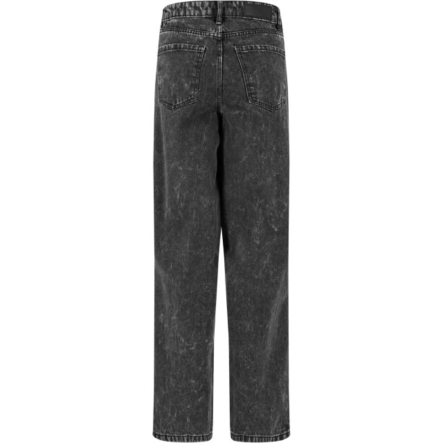 Urban Classics Dames 90's denim verweerde broek met wijde pijpen UTTN1211_blackcharcoalwashed large