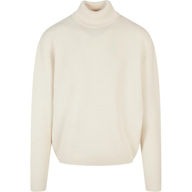 Urban Classics Heren oversized trui met rolhals UTTN1219_whitesand large