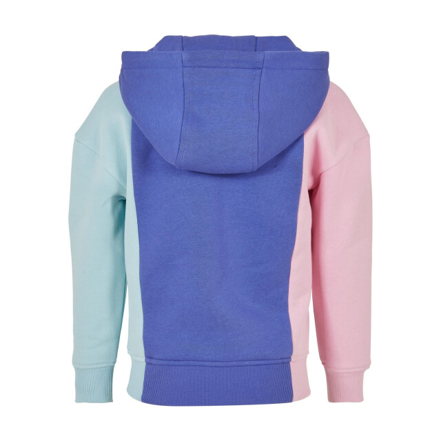 Urban Classics Meisjes kleurblok hoodie UTTN1260_girlypinkpurpledayoceanblue large