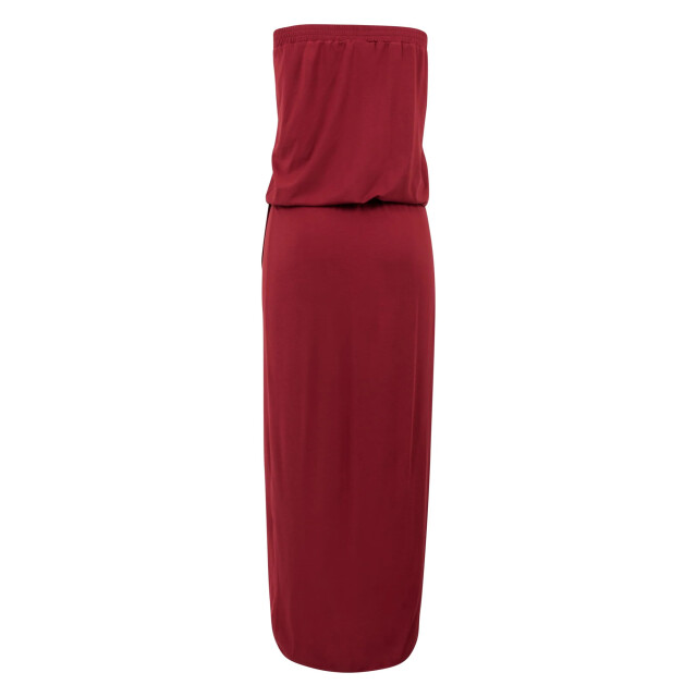 Urban Classics Dames viscose bandeau jurk UTTN118_burgundy large