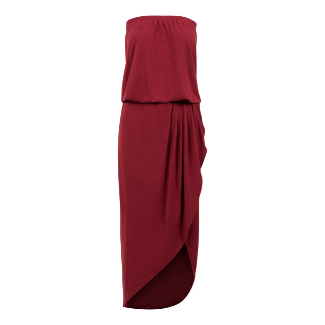 Urban Classics Dames viscose bandeau jurk UTTN118_burgundy large