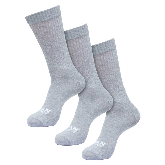Urban Classics Plat gebreide herensokken met logo (pak van 3) UTTN1227_heathergrey large