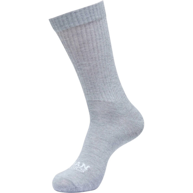 Urban Classics Plat gebreide herensokken met logo (pak van 3) UTTN1227_heathergrey large