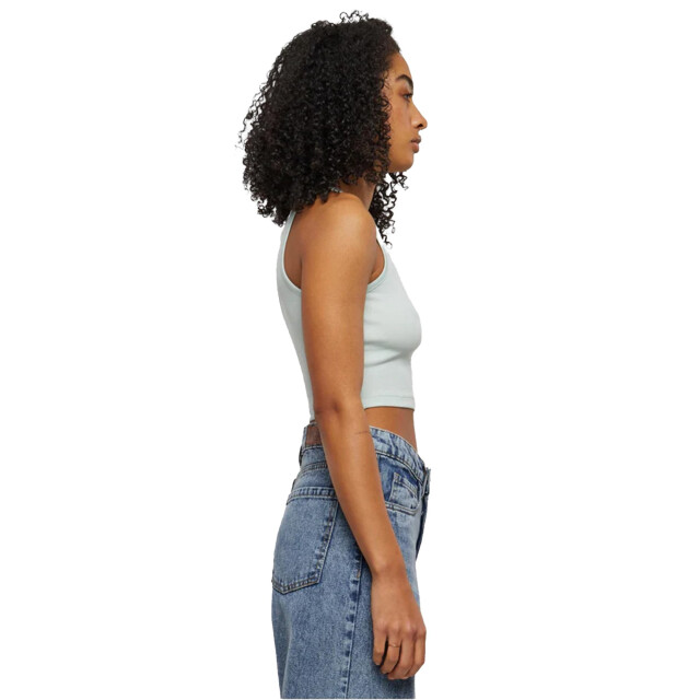 Urban Classics Dames geribde top van organisch katoen UTTN1269_frostmint large