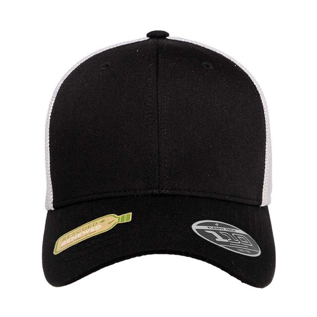 Flexfit Mesh gerecyclede trucker pet UTTN1217_blackwhite large