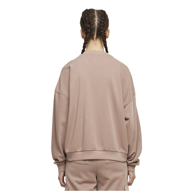 Urban Classics Dames terrycloth crew hals oversized sweatshirt UTTN1162_duskrose large