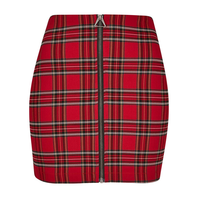 Urban Classics Korte rok dames in ruitmotief UTTN114_redblack large