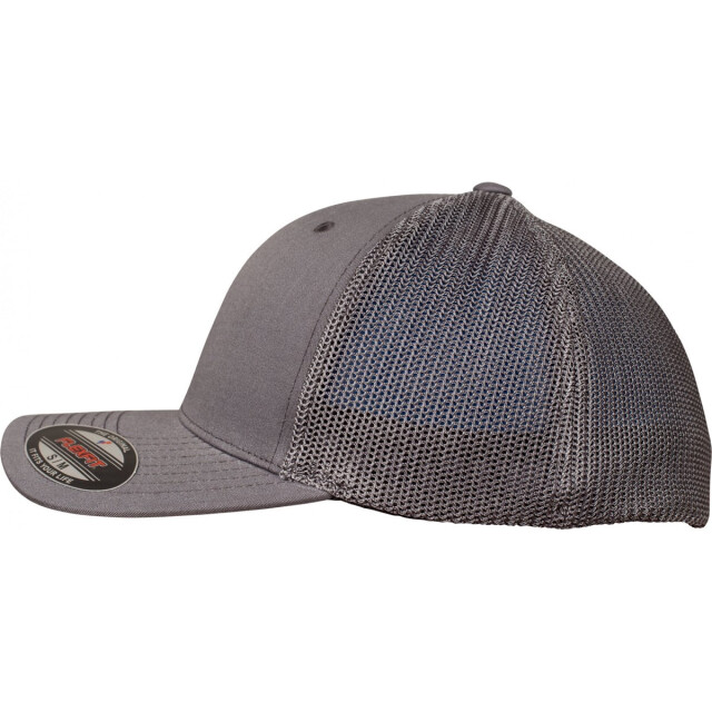 Flexfit Truckerpet van gaas UTTN1157_darkgrey large