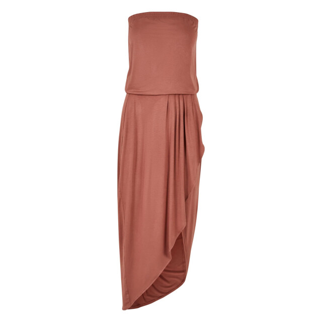 Urban Classics Dames viscose bandeau jurk UTTN118_terracotta large
