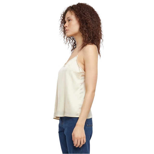 Urban Classics Dames viscose satijnen cami top UTTN1140_whitesand large