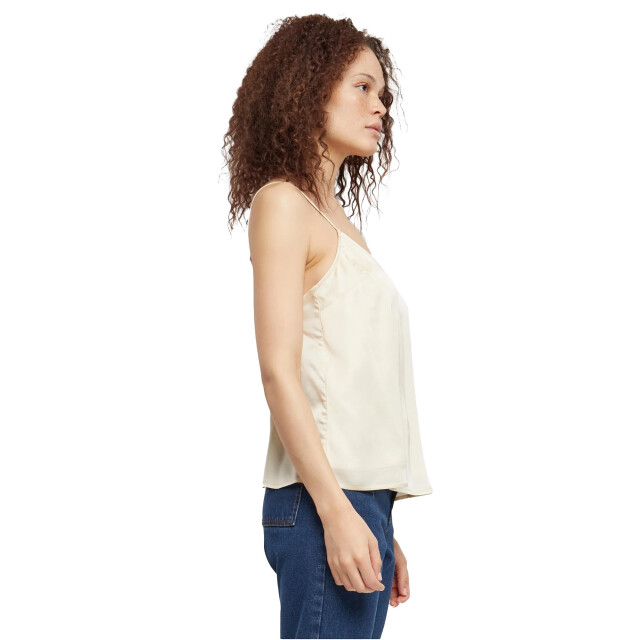Urban Classics Dames viscose satijnen cami top UTTN1140_whitesand large