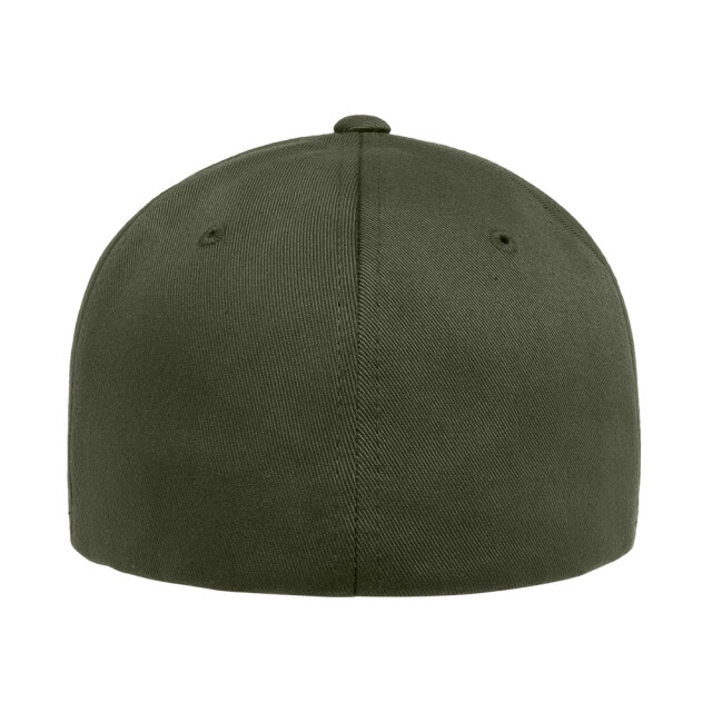 Flexfit Kinder/kinder wooly combed baseball cap UTTN1137_olive large