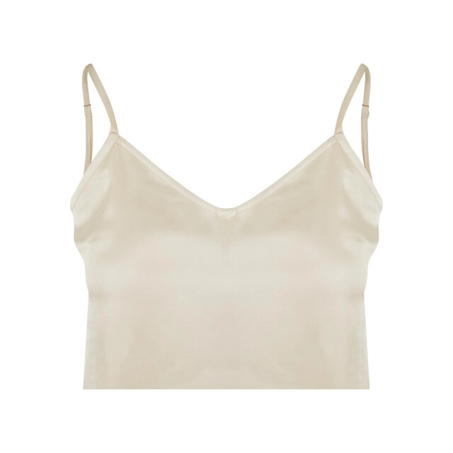 Urban Classics Dames viscose satijnen cami top UTTN1140_whitesand large
