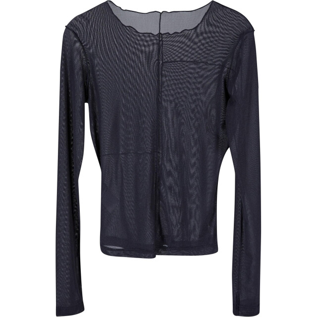 Urban Classics Dames mesh top met lange mouwen UTTN1189_black large