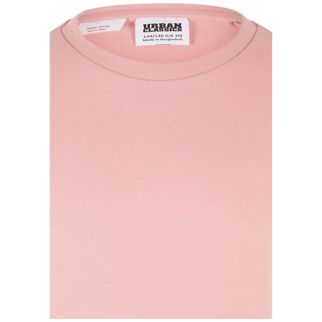 Urban Classics Meisjes jersey stretch t-shirt UTTN1156_pinklemonade large