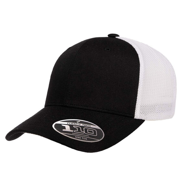 Flexfit Mesh gerecyclede trucker pet UTTN1217_blackwhite large