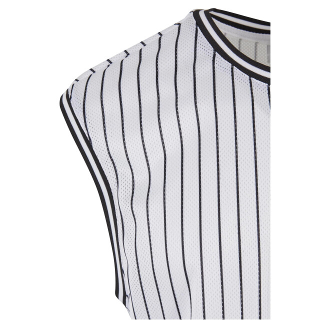 Urban Classics Heren gestreept mesh tanktop UTTN1119_whiteblack large