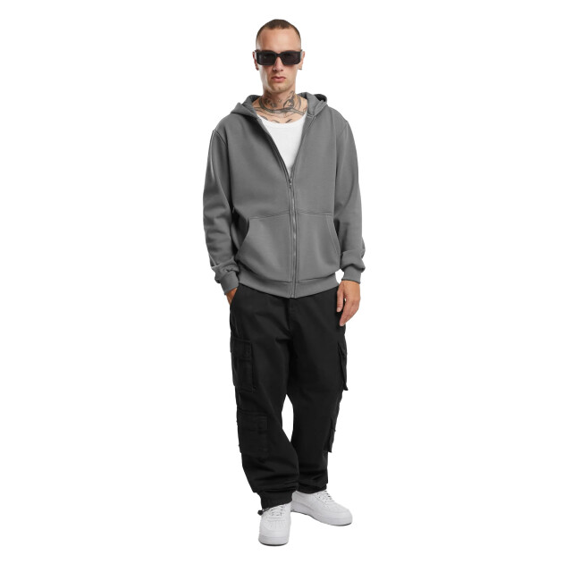 Urban Classics Heren cozy full zip hoodie UTTN1148_cloudgrey large