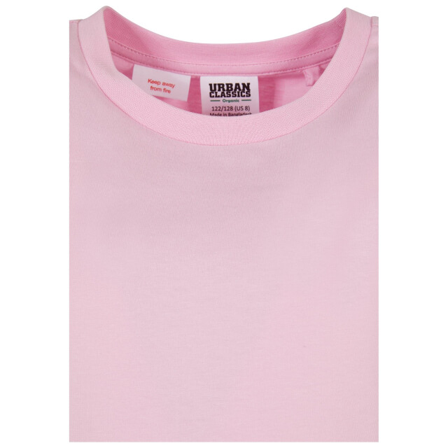 Urban Classics Meisjes organisch franje t-shirt UTTN1112_girlypink large