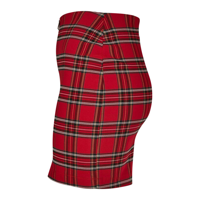 Urban Classics Korte rok dames in ruitmotief UTTN114_redblack large