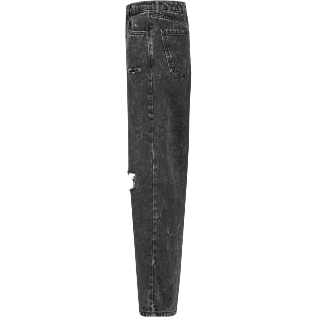 Urban Classics Dames 90's denim verweerde broek met wijde pijpen UTTN1211_blackcharcoalwashed large